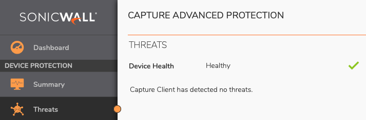 GeoffBlaine's tweet photo. No better feeling than knowing the device your livelihood depends on is healthy and malware-free. #BoundlessCybersecurity #NoRansomware #Endpoint #CaptureClient #SonicWall https://t.co/n4cp3xlMJA