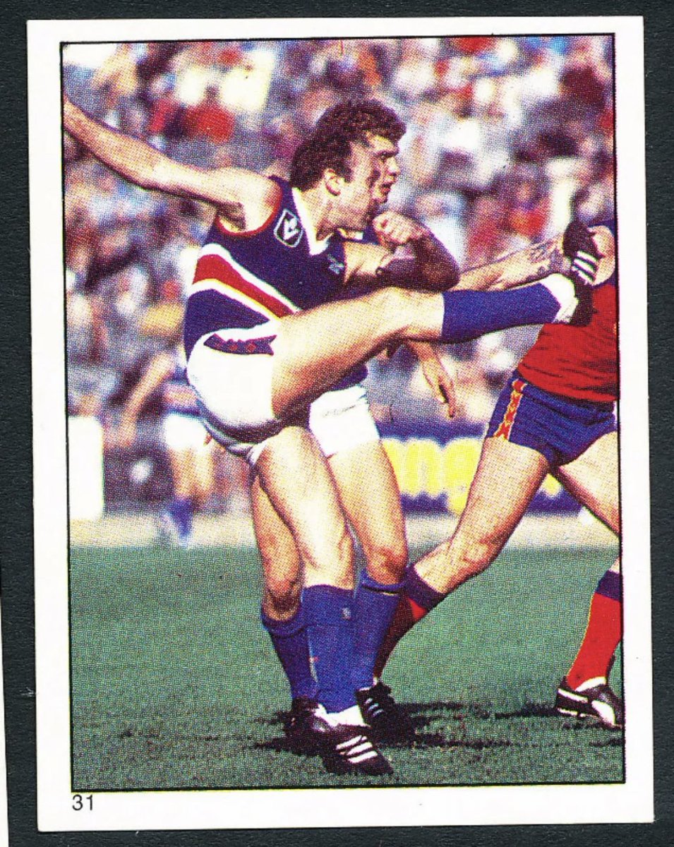 LaceUpJumpers's tweet photo. Forgotten Footballers:

Bruce Duperouzel 
164 games for the Saints &amp; Dogs in the 70s &amp; 80s.
Out of Claremont in the WAFL.

Nickname: Super...Duper https://t.co/T64t54bKvn