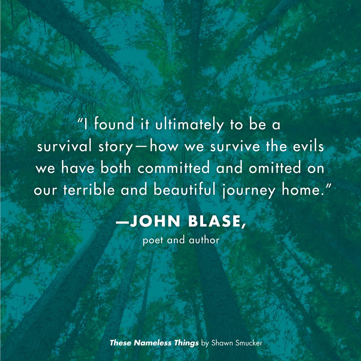 RevellBooks's tweet photo. Such a lovely endorsement for #TheseNamelessThings from @johnblase! Wonderful praise for the latest from @shawnsmucker https://t.co/7grvIuJ5Lu
