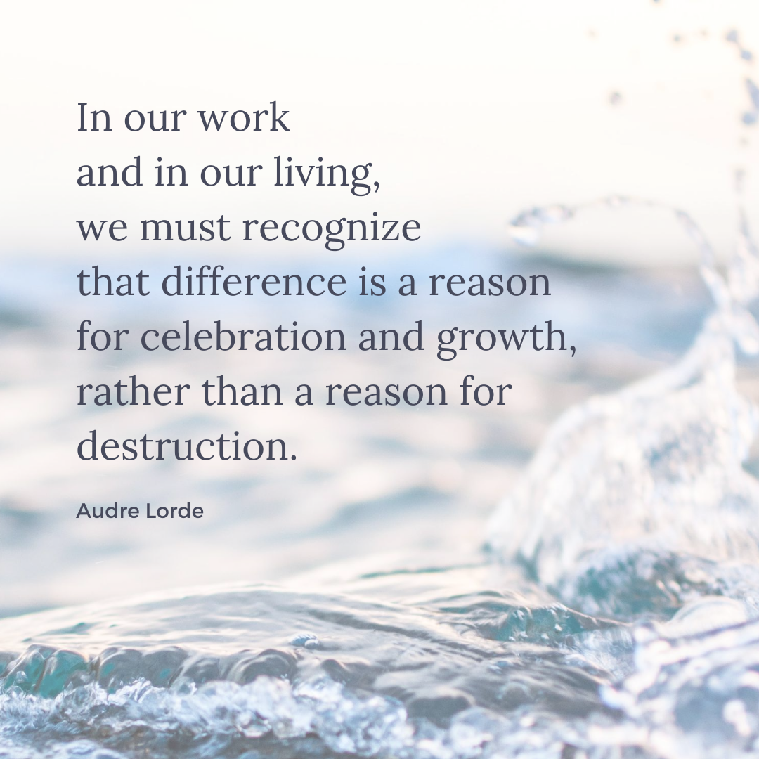 weareholistic's tweet photo. “In our work and in our living, we must recognize that difference is a reason for celebration and growth, rather than a reason for destruction.” - Audre Lorde https://t.co/j6PiDJCceV