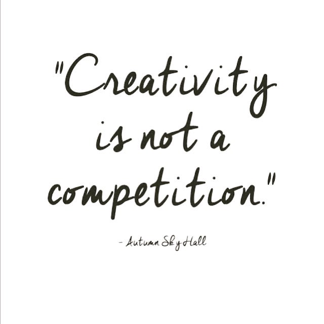 True creativity is sparked by the human imagination where the focus is on the generation, production and the fruition of ideas; but high competition kills such risk and dampens any creative spark and its innovation. #creativity #AllowYourmindToWander #innovate #ideas