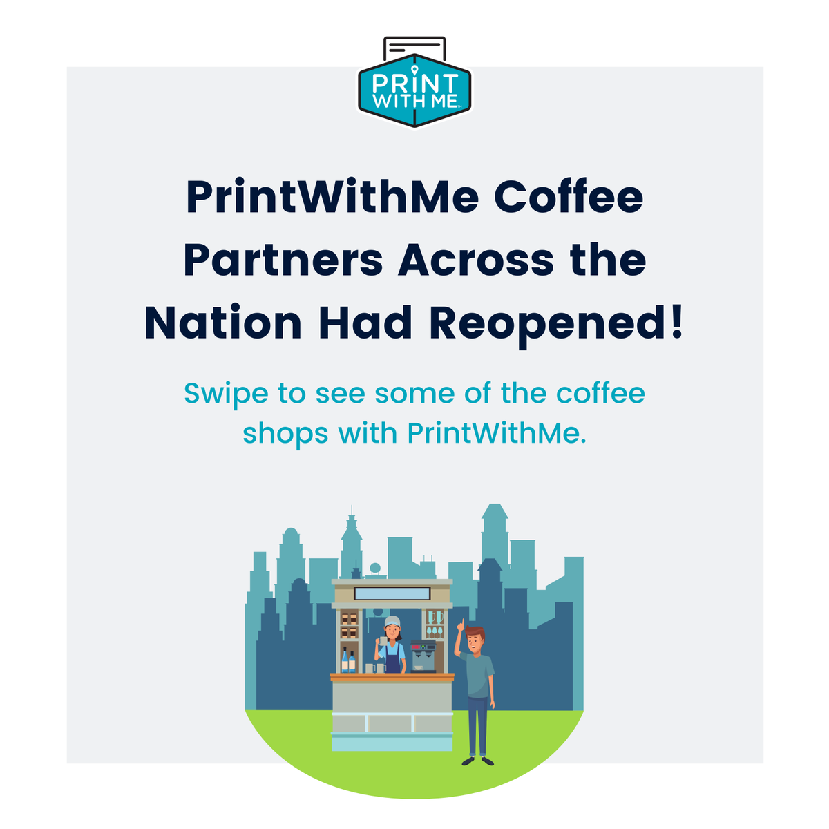 withmeamenities's tweet photo. PrintWithMe coffee partners across the country are now open for coffee and for printing! 🥳 Swipe to see find out which coffee shops had reopened in some of the major cities. 🇺🇸
·
Do you know a coffee shop that could benefit from hosting a PrintWithMe printer? DM us! #printwithme https://t.co/cnP3EWCq7D