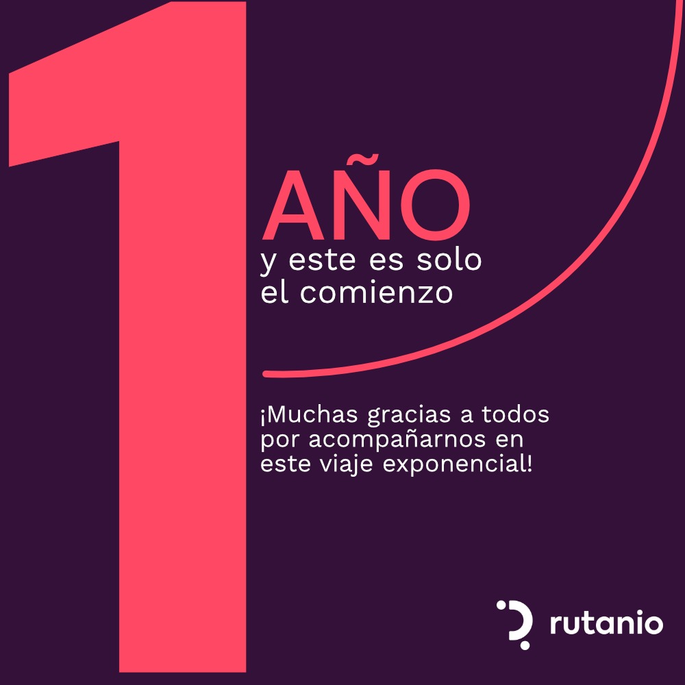 Turcol's tweet image. Rutanio esta cumpliendo su primer año impulsando el ecosistema de innovación y emprendimiento en la región.

#blockchainrevolution #innovation #entrepreneuship 
Vamos por mucho más acompañados de todos ustedes #happiness #oneyearanniversary #exponentialorganizations