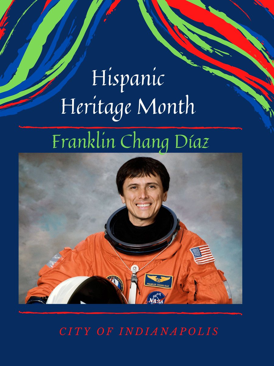 OILAIndy's tweet photo. Today's spotlight is on Franklin Chang Díaz, a Costa Rican mechanical engineer, physicist and the first Hispanic NASA astronaut. He is the founder of and became president of the Ad Astra Rocket Company. https://t.co/QJBkYzXX7c