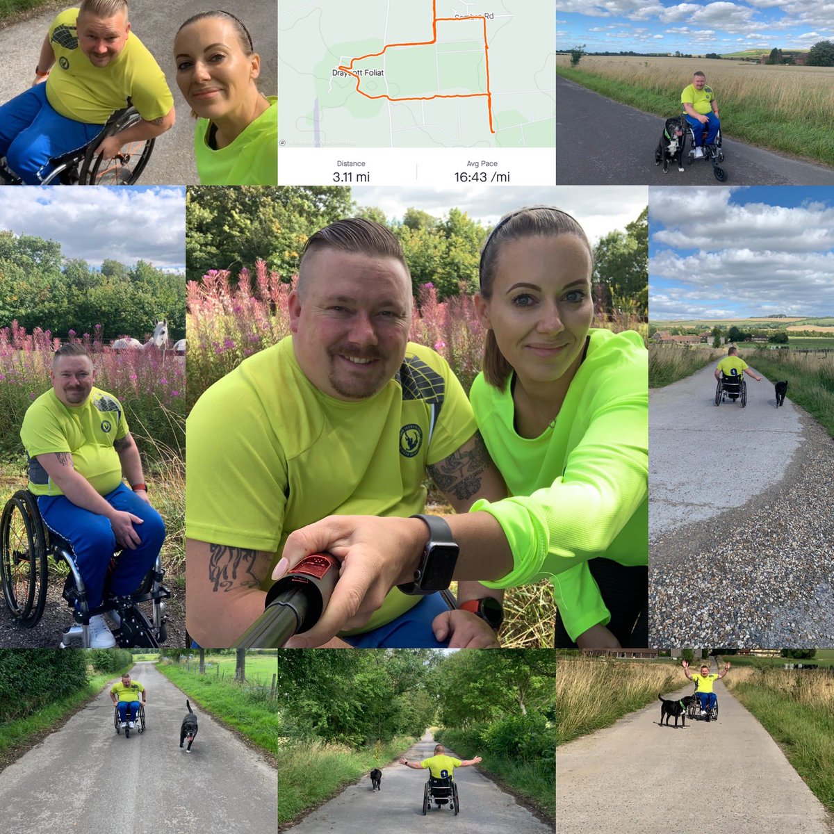 wayne7burton's tweet photo. Day 5 of the 9 lives challenge I completed another 5k. Today I was joined by @camillahendo who has helped me so much with my mental wellbeing.

@IJF_official @Lives560 
#Tredders #Banksy #Nevergiveup
#Mentalhealth #9LIVESCHALLENGE 
#johnpearceracing 

https://t.co/MpBxXpXxap 🙏🏼 https://t.co/omNLPViGV2