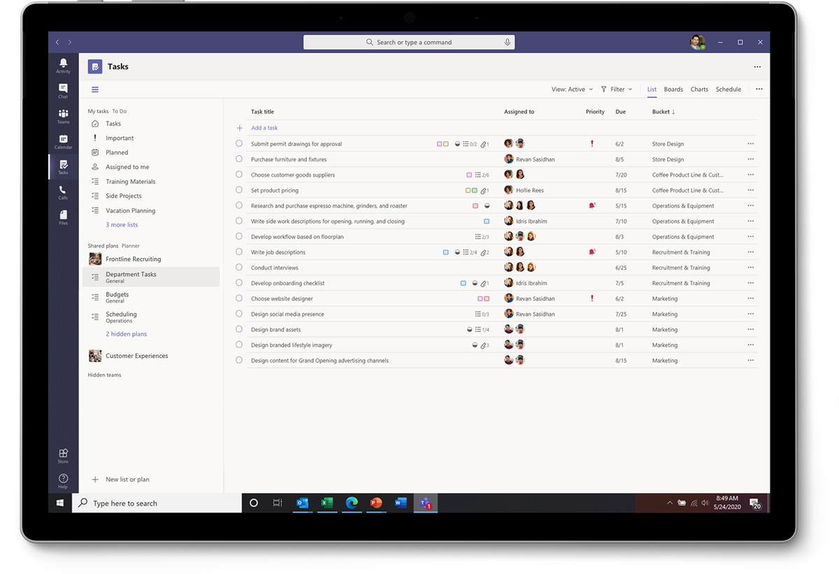 MicrosoftTeams's tweet photo. View your tasks and shared plans across @MicrosoftToDo and #MicrosoftPlanner with the Tasks app in #MicrosoftTeams, rolling out now: https://t.co/8rz8IS30jH https://t.co/NyvZRuzKga