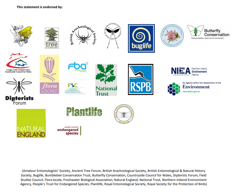 7/n It starts by mentioning pollination (somehow omitting the non-pollinating roles of insects). It goes on with a warning: "Planting should not be used as a replacement for maintaining existing [...] habitats or for restoring species diversity through changes in management"