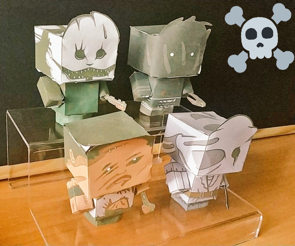 SraBlancos's tweet photo. finished collection #dbdfoldables @DeadByBHVR @DbDMobile #DeadbyDaylight https://t.co/wi8dnZzNpD