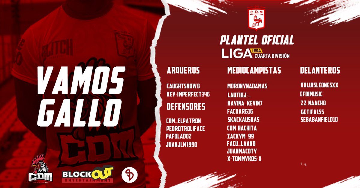 CDMoroneSports's tweet photo. Después de idas y venidas. De contratos nulos y representantes coimeros. Después de renuncias, despidos y bataholas. Estos Gallitos prometen la gloria o la muerte.
Arranca @IESAArgentina.
De la mano de @ElPatronDFC y @Kev_Martinez7 todos la vuelta vamos a... https://t.co/BR9cGBmMgl