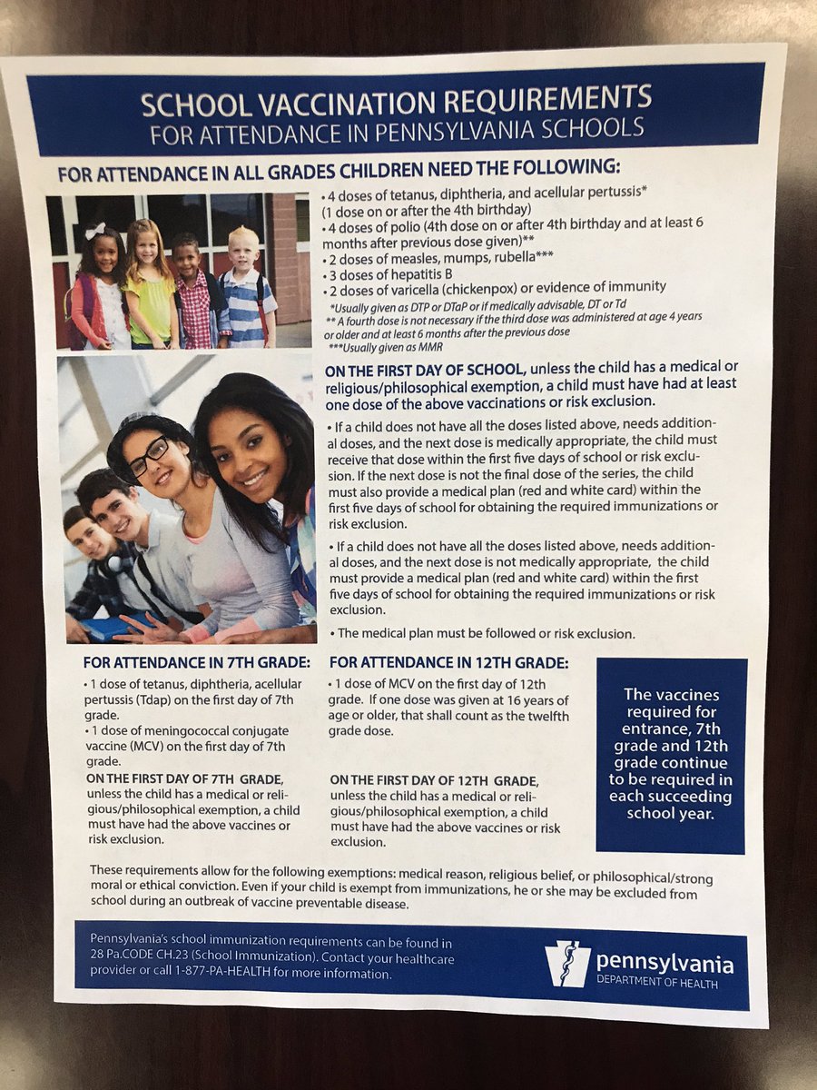 McGuffeyHS's tweet photo. Upcoming vaccination requirements for the 2020-2021 school year. https://t.co/IO7ftsUFa4