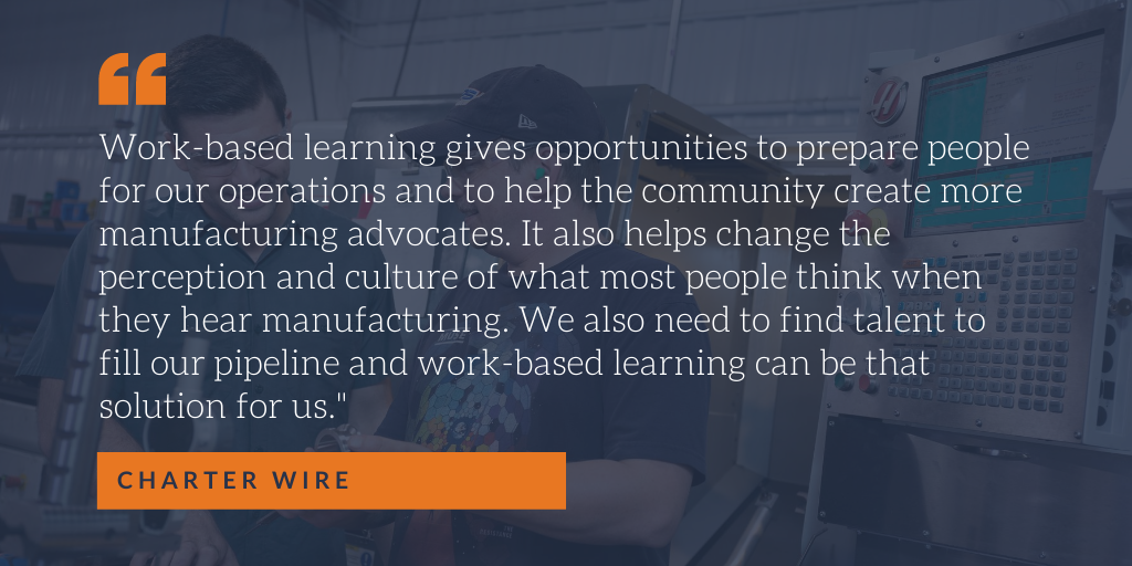 GPSEdPartners's tweet photo. Work-based learning is a great because students have the chance to learn & experience manufacturing careers and businesses can find talent to fill their pipeline. Learn more about the benefits of #workbasedlearning at https://t.co/WDZC9iQPaR.
#NextGenerationWorkforce https://t.co/p655StA1td