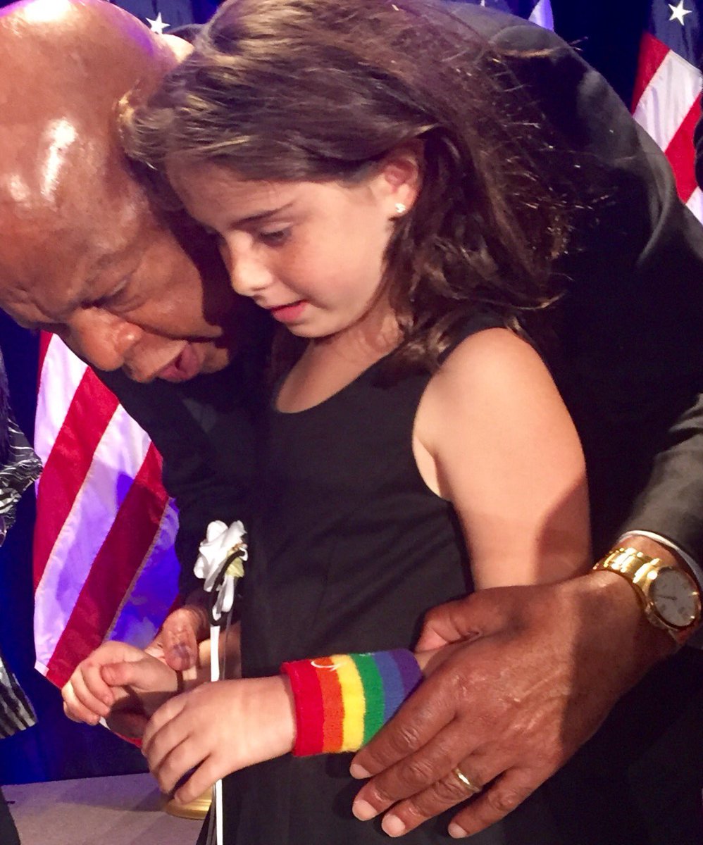 sfpelosi's tweet photo. When I told my Bella that #JohnLewis died she cried, asking “why can’t they revive him?” I said it doesn’t work that way; he’s gone to heaven. “Well we have to make his ideas live” she replied. Let’s all do that every day - find a way to get in the way, to get in #GoodTrouble. https://t.co/b9npUvWpxO