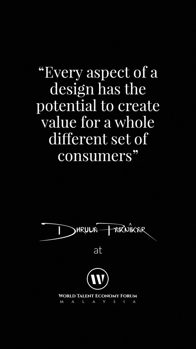 DhruvaPaknikar's tweet image. “Every aspect of a design has the potential to create value for a whole different set of consumers”

#design #DesignThinking #designtweet #designer #tuesdayvibes #dhruvapaknikar #lifestyle #Creative #creativity #creation #INDUSTRY