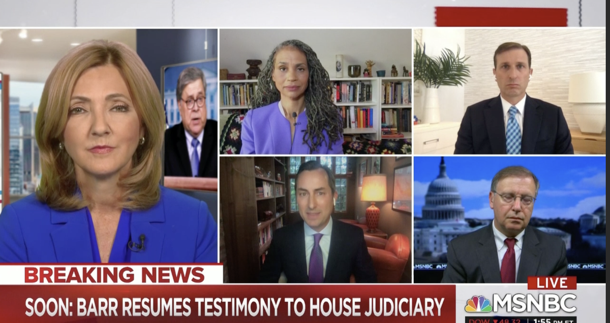 Great panel on  @MSNBC. Matt Miller praised Swalwell for cornering Barr on the Stone sentencing and Goldman did as well as Ted Deutch.138/