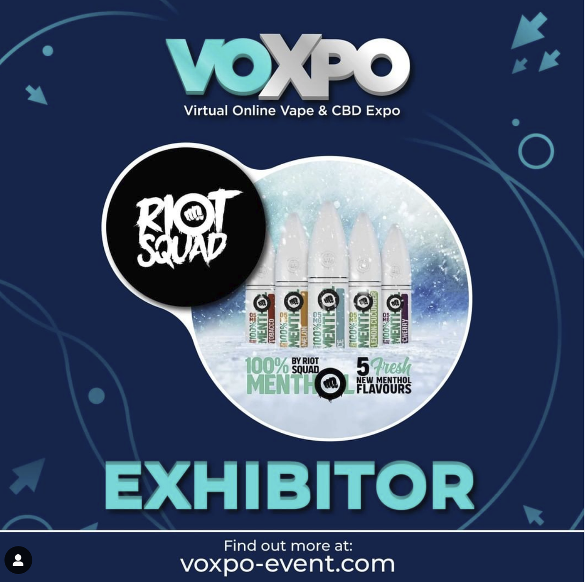 Rioteliquid's tweet photo. Anyone else missing that expo feeling? 😓 We know we are! @voxpo.events and @vapouround have us covered with their virtual expo this year!
Head over their website to check it & to register to be there!
#VOXPO #riotsquadeliquid #vapouround #vaperexpo #vapeexpo #vapevent https://t.co/BJBPpMlgVu