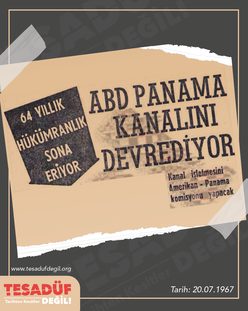 Yıl #1967 #ABD 64 Yıl Aradan Sonra Panama Kanalını Devretti. 

#PanamaKanalı #Panama #Kanal #Amerika