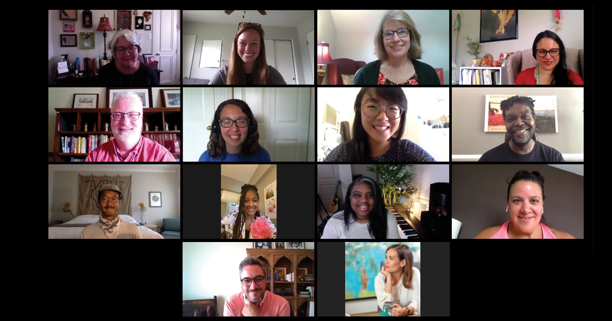 ivpress's tweet photo. What a Zoom call. 

We got to chat with all 9 authors of our new #Enneagram Daily Reflections series, including the new series editor @SuzanneStabile! These books start rolling out in October and you're not going to want to miss them. 

Learn more: https://t.co/fQvyeraeZx https://t.co/oRfe2SyJyP