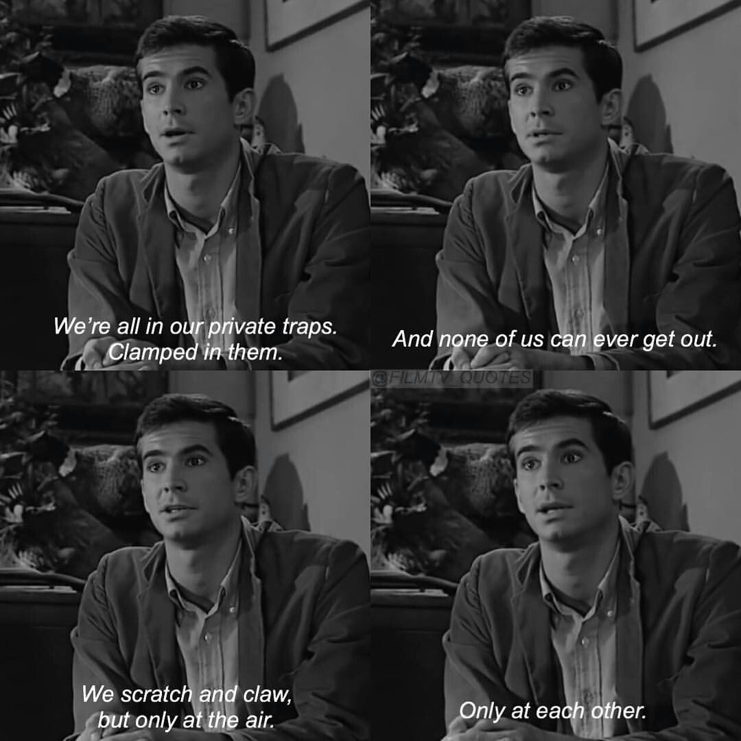 109) Psycho (1960)"We all go a little mad sometimes." 