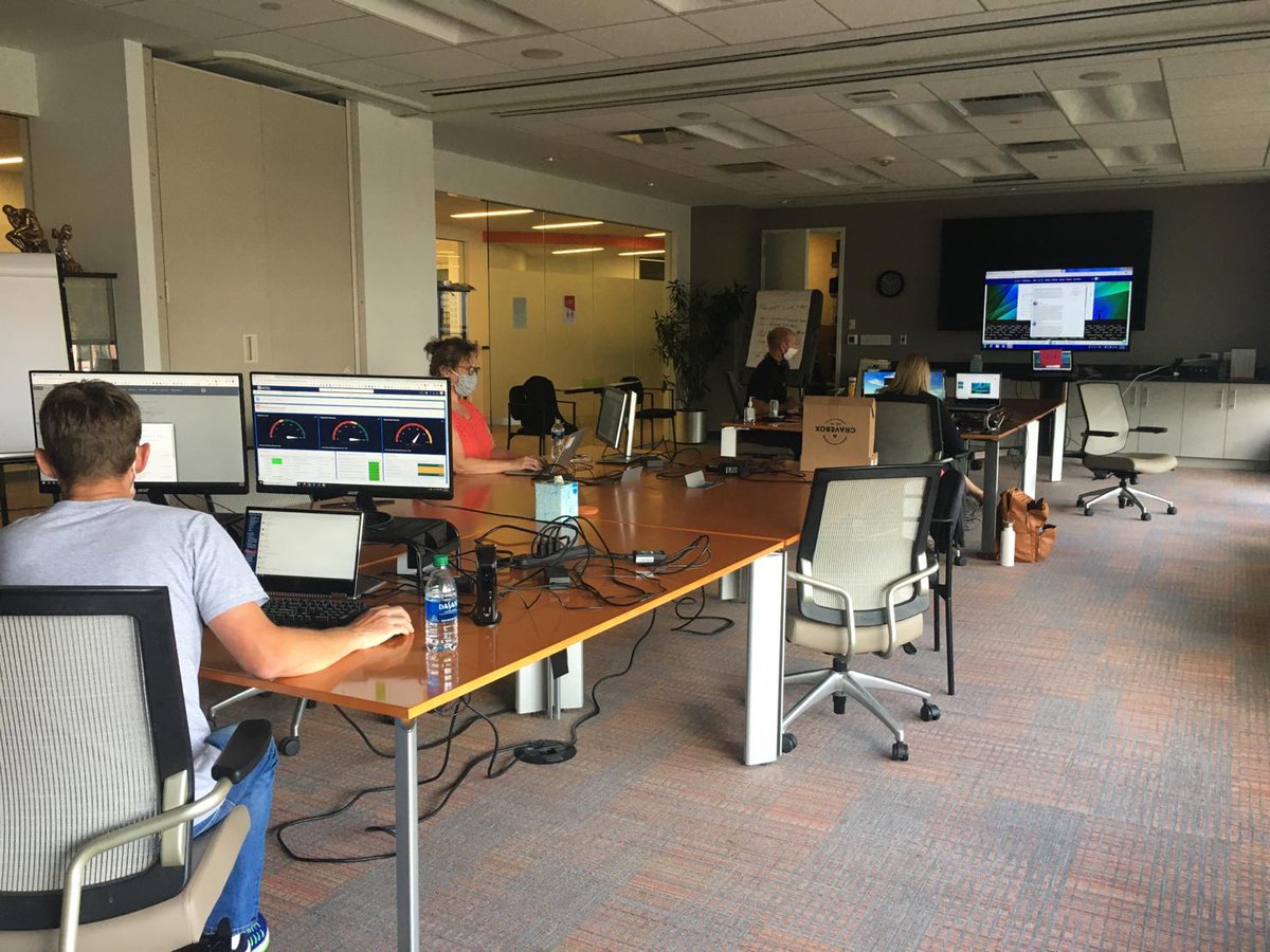 I stepped into <a href="/SEPAPower/">Smart Electric Power Alliance (SEPA)</a>'s HQ in DC for the first time today since March 12. So cool to see the team in action with our conference room converted into a socially distanced control center for our first ever virtual Grid Evolution Summit.