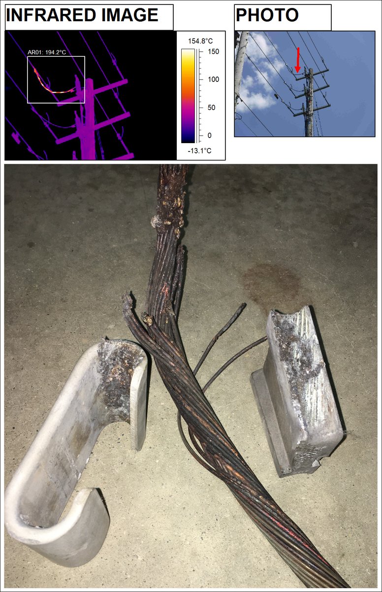 Boldstar's tweet photo. We received some follow-up from a condition that we found last year for one of our utility customers....it was the Ampact connection! https://t.co/uMbMaVCz9D