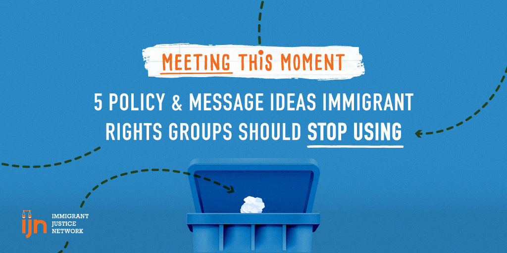 THREAD: As immigrant rights organizations, we must drop policies that only lead to more criminalization, policing and incarceration. Here are 5 policy and messaging ideas immigrant rights groups should STOP using. 1/
