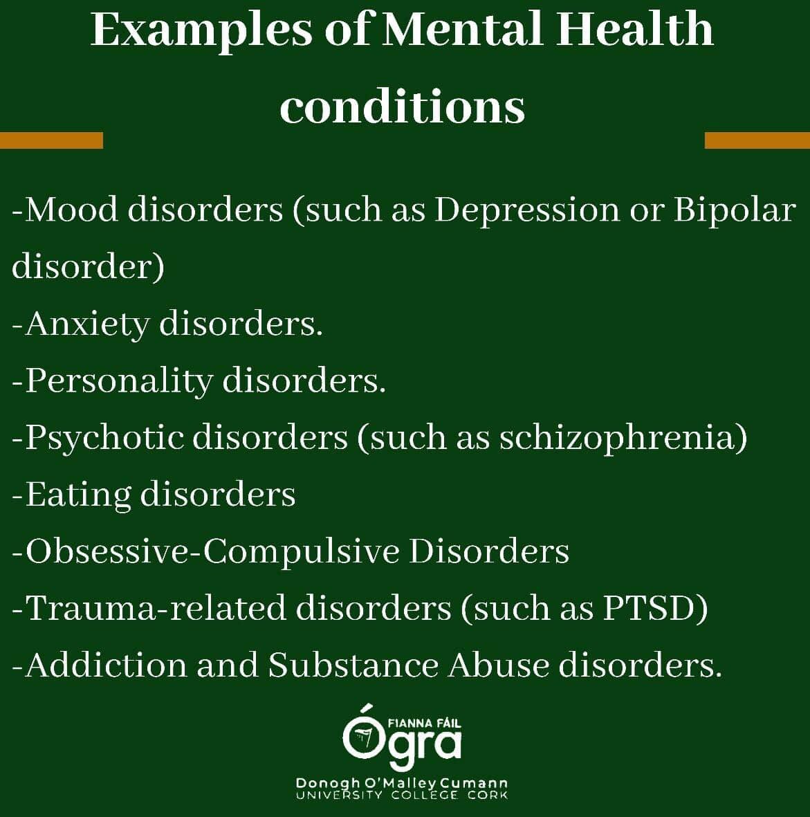 Trigger warning -Suicide. Following on from yesterday’s post, Day one of our Mental Health campaign focuses on Mental Health conditions, signs to look for in friends and family, Suicide and Mental Health in minority groups.