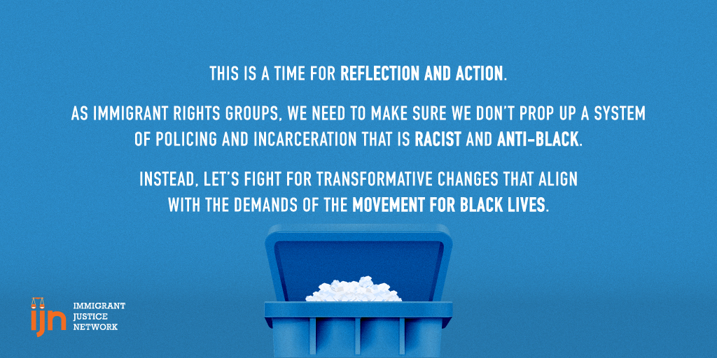 The U.S. system of policing is inherently racist and anti-black. We must make sure that the policies we support align with the demands of the movement for Black lives. 2/