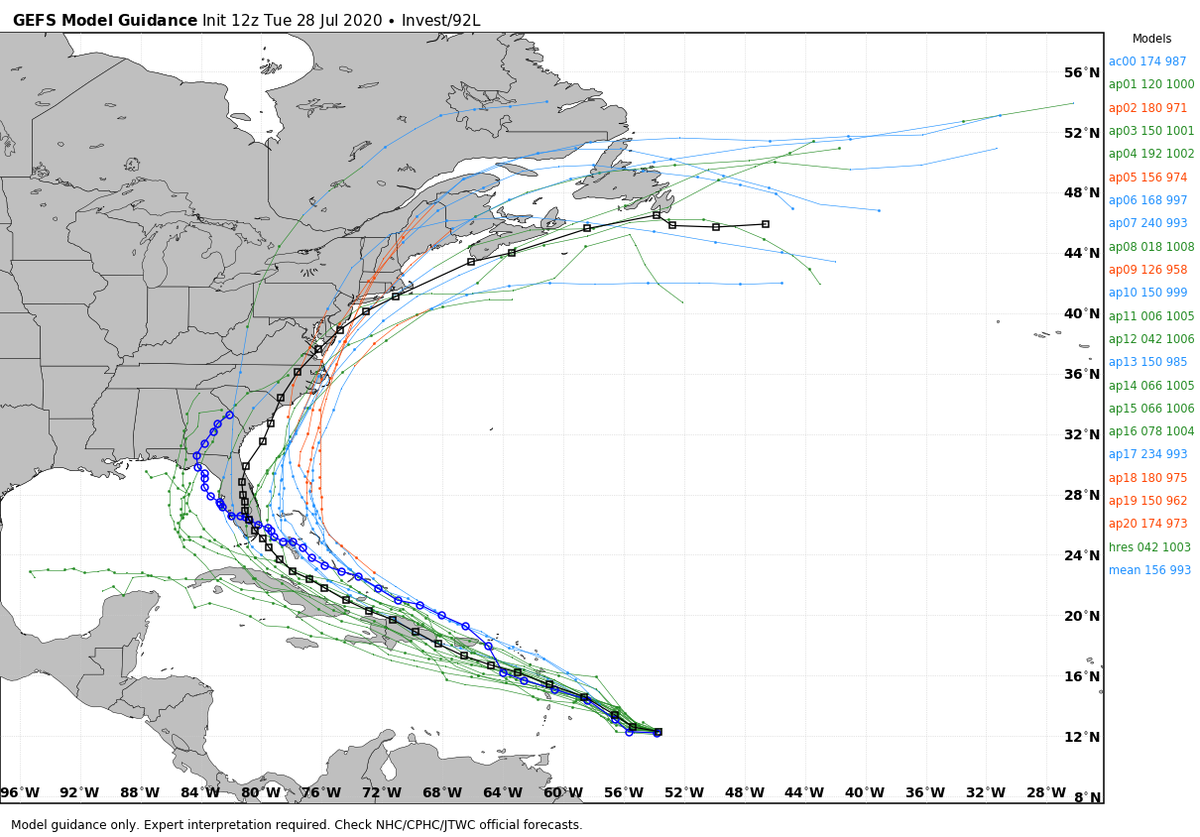ryanhanrahan's tweet photo. One of the questions with future Isaias is where does it track? If it's over Hispaniola it likely struggles. If it's farther north it has the potential to intensity more as it heads toward the Bahamas. #nbcct https://t.co/MlFIeRQ8Sa