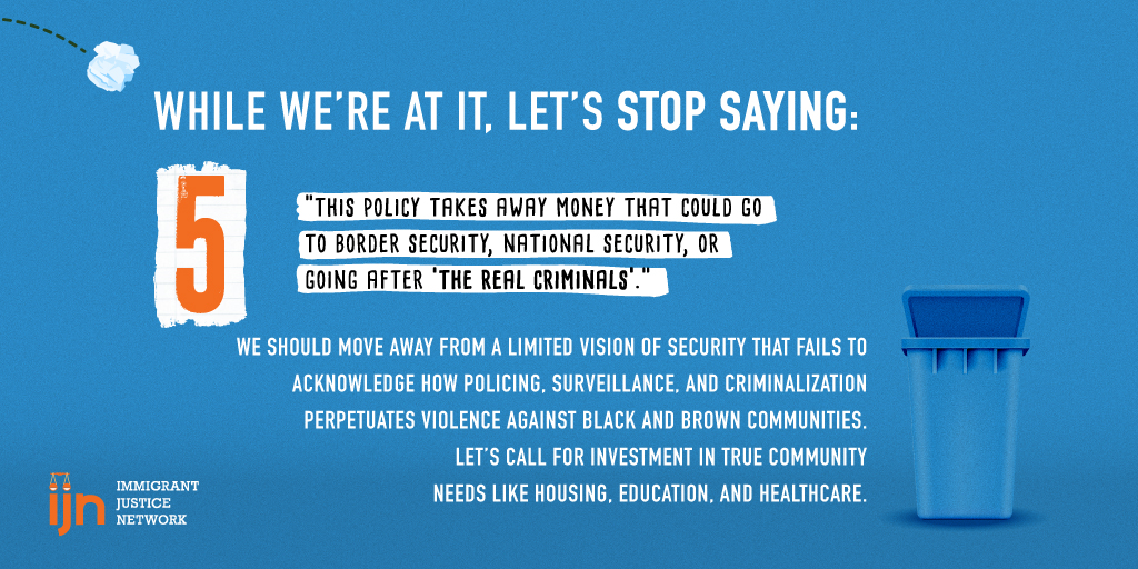 The “good vs. bad” immigrant narrative and flawed ideas of criminality have helped build the mass immigrant detention system and indiscriminate enforcement apparatus we have today. 7/
