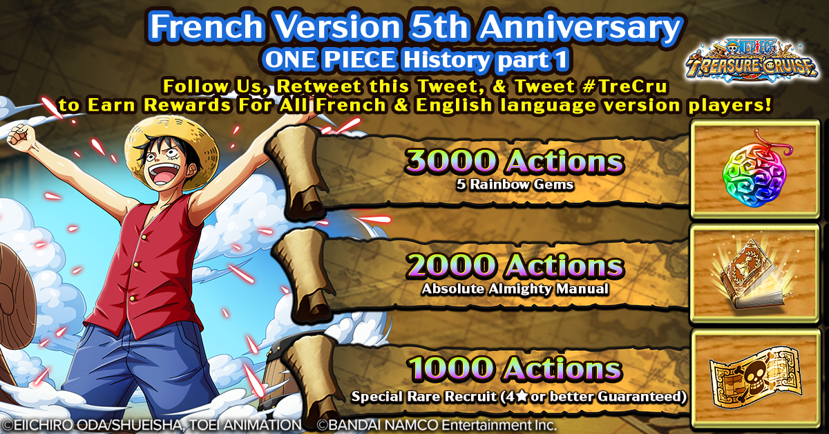 ONE PIECE Treasure Cruise tweet media