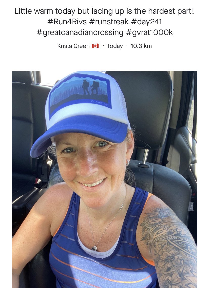 keeprunningkris's tweet photo. Hardest part of any run takes place in your head 💪🏻🏃‍♀️
•
•
#keeplacingup #runforrivs #run4rivs #rageforrivs #runstreak #day241 #prayingwithmyrunningshoeson #gvrat1000k #greatcanadiancrossing #calgaryrunners #runyyc #yyc #canadianrunning #canadiangirl #runnermom https://t.co/V2DLw6omNy