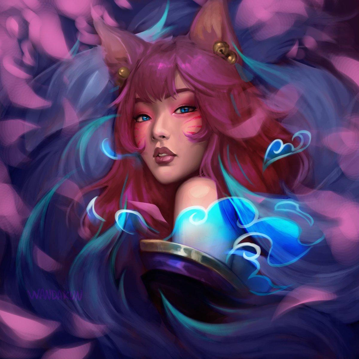 Ahri doodle 🦊💕🌸