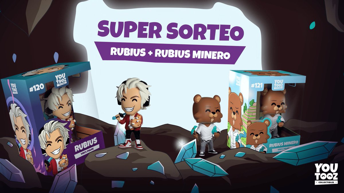 Sorteo Time bich. RT a este twit y podrás llevarte un pack con las 2 figuras de Youtooz (firmadas por mi) que saldrán el 3 de Agosto #RubiusYoutooz Tendrás mas oportunidades si haces lo que pone en esta web rubius.youtooz.com @youtooz suerte<3