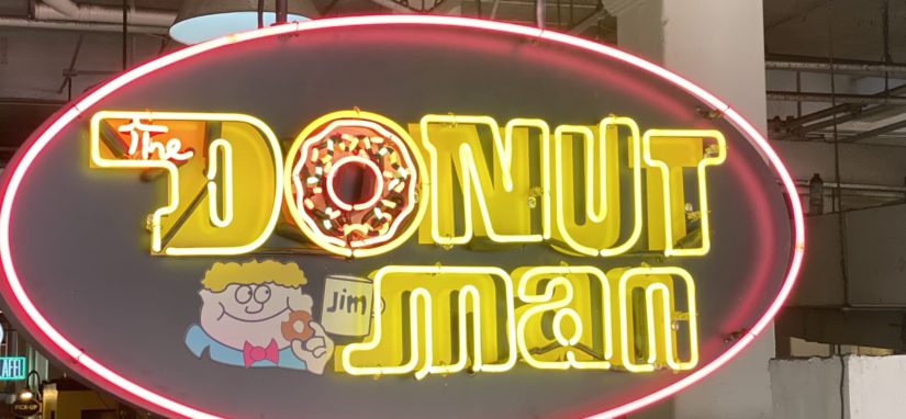 PerlaOnBroadway's tweet photo. #DTLA hit a hole-in-one with the much-anticipated opening of the Donut Man in @GrandCentralMkt, serving up their infamous tiger tails and fresh fruit donuts among other classic staples and coffees just steps from Perla.  https://t.co/PMU8IsEjjM #LiveAboveBroadway #PerlaOnBroadway https://t.co/OLXnKzzA0E