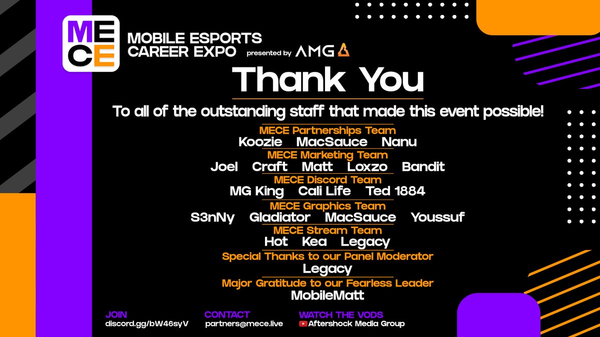 Mobile Esports Career Expo tweet media