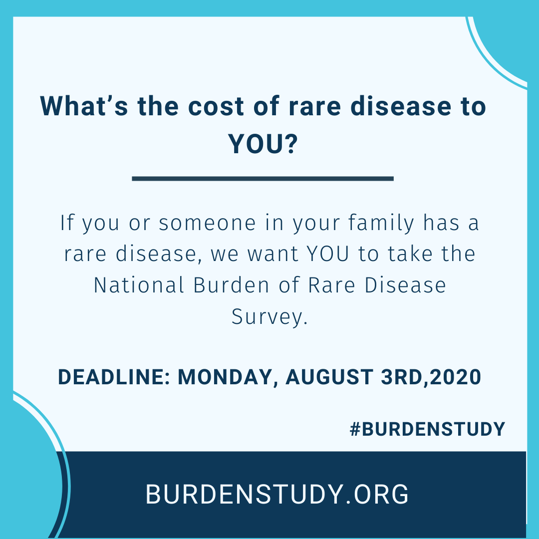 EveryLifeOrg's tweet photo. If you haven’t yet taken the National Burden of Rare Disease Survey – there’s still time -> https://t.co/G0ryxaryYy #burdenstudy

Deadline: Monday, August 3rd, 2020
Questions? RareSurvey@everylifefoundation.org https://t.co/dKsJZYs3iG