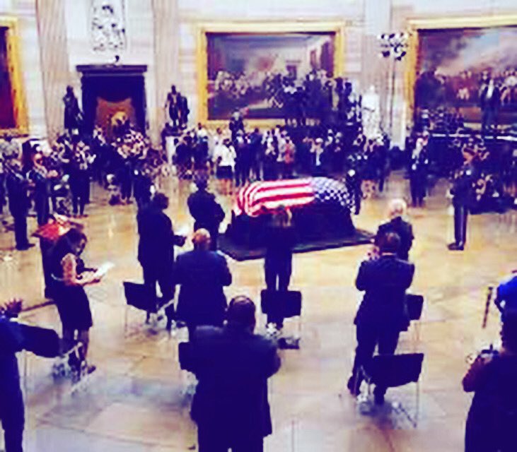 innerlifedirect's tweet photo. X<•>X<•>X<•>X
our sign to push for justice—
in the “Pantheon of Patriots”
John Lewis lies in state 
~~~~~~~~~~~~~~~~~
#”Get in good trouble” ~John Lewis great Civil Rights leader #his casket rests where Lincoln’s once did https://t.co/w13lbbSeGz