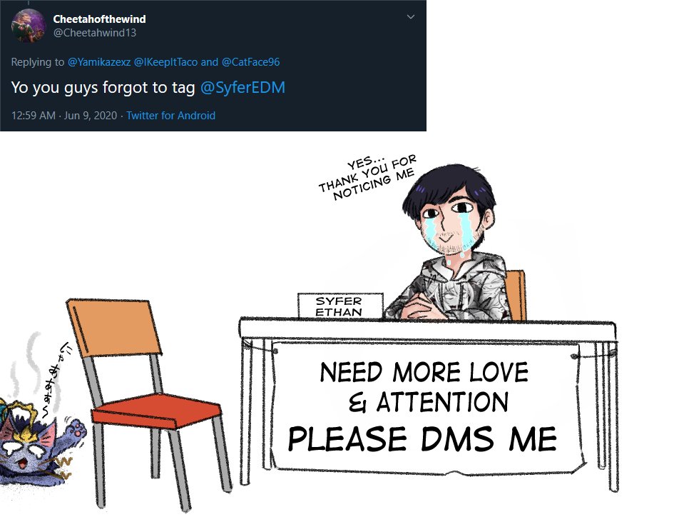 syferethan's tweet photo. Fucking @CatFace96 is too good https://t.co/cLpnZnylBv