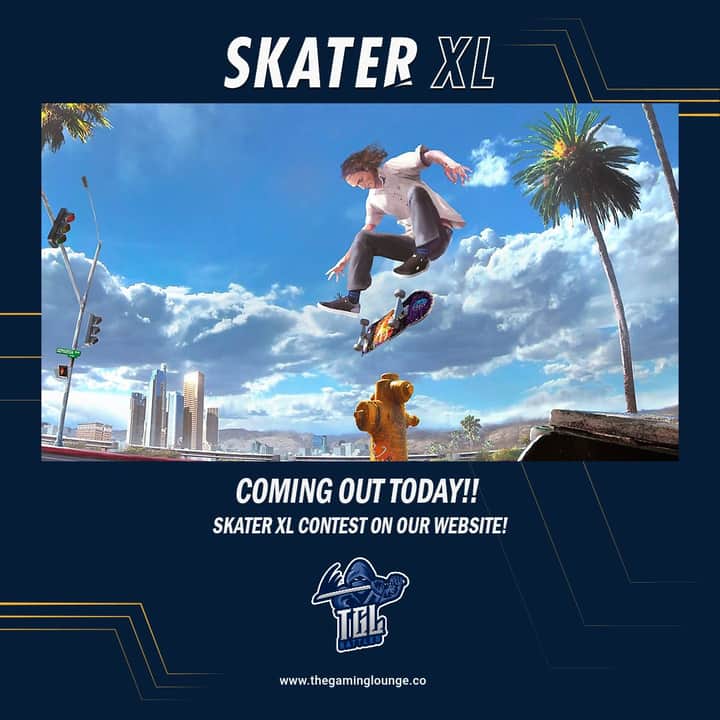 TGLBattles's tweet photo. SKATERXL HAS BEEN OFFICIALLY RELEASED ON CONSOLE AND PC!

SUBMIT YOUR CLIPS ON OUR WEBSITE!
#SkaterXL #skate3 #Tournament #EA #trasher #skating #twitch #YouTube #eSports #EscapefromTarkov #esportsforge #F4F #retweet https://t.co/jOyhelCox0