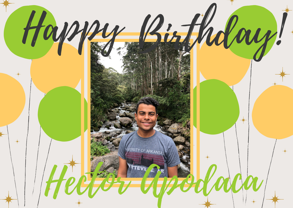 Happy Birthday to Hector Apodaca. I hope you have a great day.
Ducky love, Malto