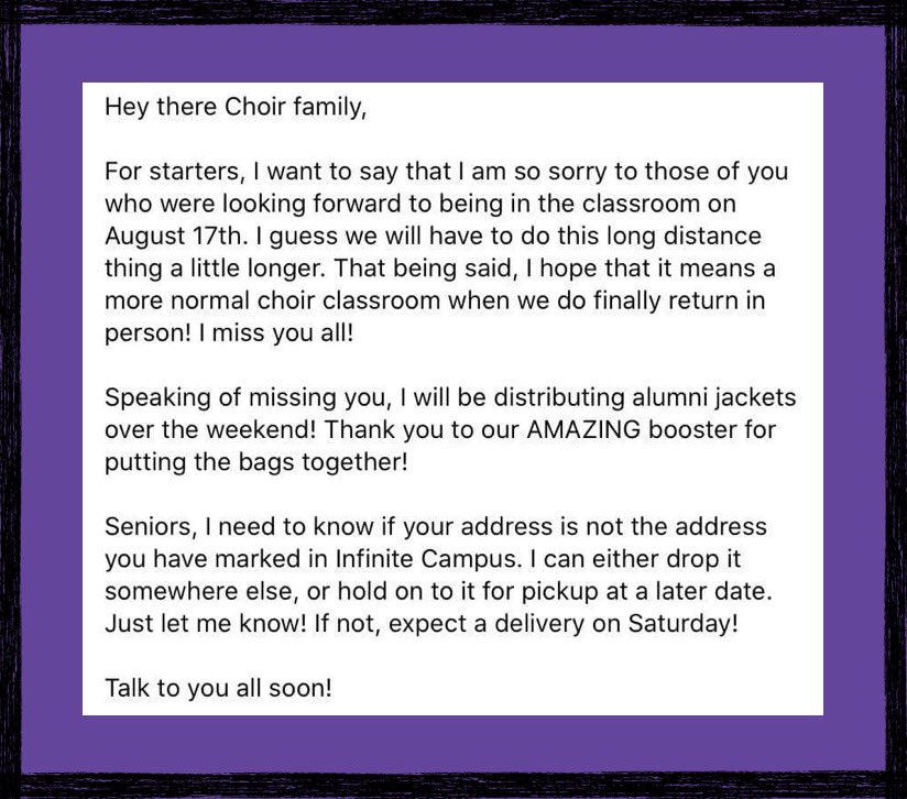 vvhs_choir's tweet photo. 💜🖤💜 https://t.co/3Rr0aGOJss