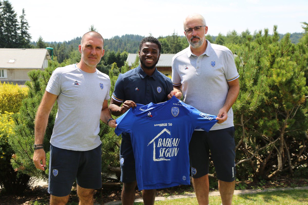Happy to have signed for <a href="/estac_officiel/">ESTAC Troyes</a>, grateful for this opportunity, can’t wait to give 100% for this club &amp; help them reach their targets, can’t wait to get going. Glory to God always 🙏🏾.