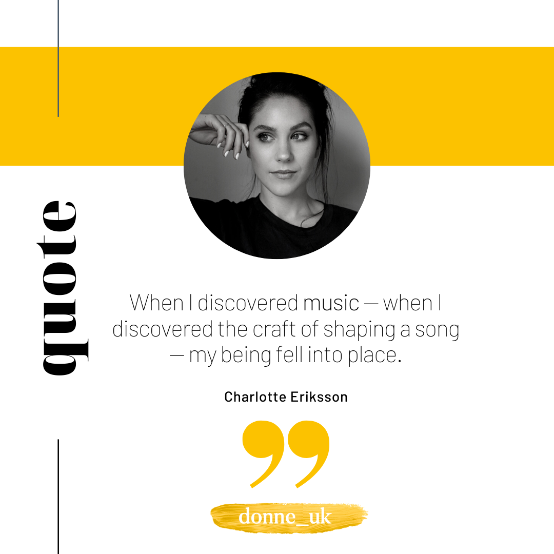 Donne_UK's tweet photo. Finding a way to express your inner self is more than creativity - it's also peaceful!πβ€
.
Charlotte Eriksson (@JustAGlassChild) is a Swedish songwriter πΆ and author β, who also defines herself as a dreamerβ¨
.
π£ Don't forget to share! π
.
#DonneBlog #Donne365 #TheBigList https://t.co/C7KL9dhq0U