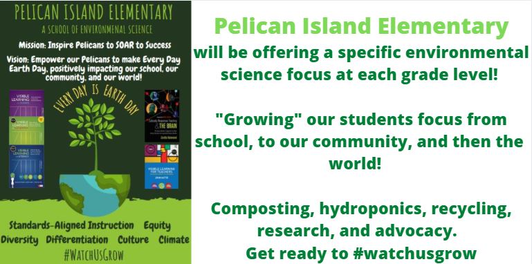 Imagine a school where every year you have an opportunity to learn &amp; explore through a specific environmental science focus...

<a href="/PIEpelicans/">Pelican Island</a> is the place!

<a href="/Rachel_Moree/">Rachel Moree</a> is working on a model for scholars to "grow" their school, the community, &amp; change the WORLD! #innovateSDIRC