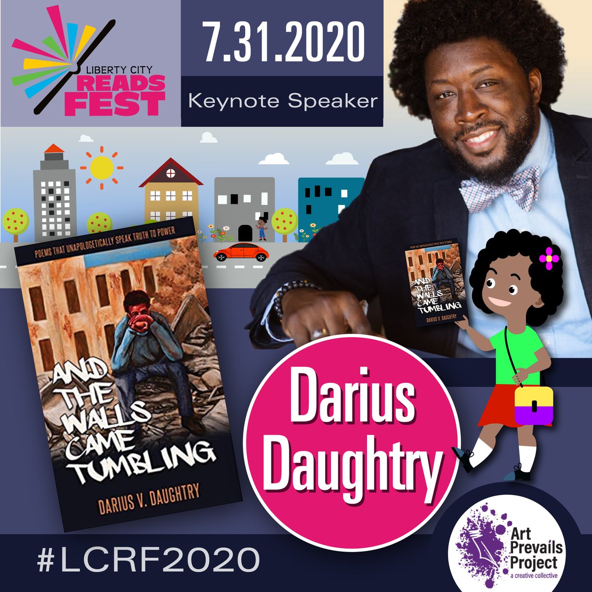 ReadsCity's tweet photo. It's #Libertycityreads week! So much fun today. Have you registered for the festival? We have an awesome lineup. See you soon. @JerodSimon @Darius_Daughtry @MaritzaMoulite @maikamoulite @mobrowne #LCRF2020 https://t.co/ZZgcswB4rw https://t.co/BL6dgxwRrR