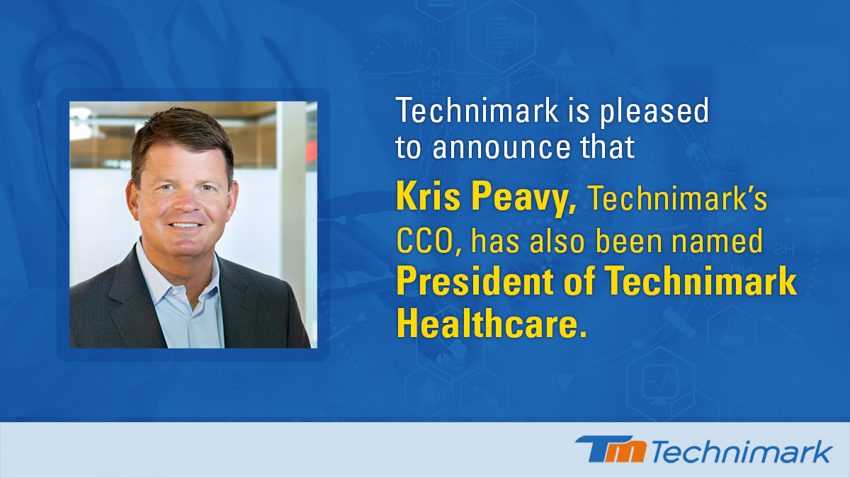 Technimark is pleased to announce that Kris Peavy, Technimark’s Chief Commercial Officer, has also been named President of Technimark Healthcare. This will expand Kris' current responsibilities to include P&amp;L oversight for our global Healthcare business. bit.ly/39yt6Qm