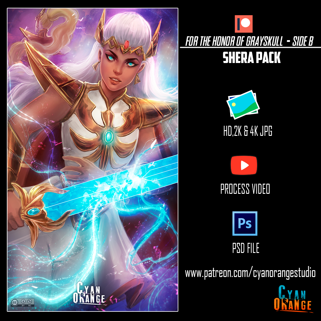 CyanOrangeArt's tweet photo. We reveal our second wallpaper our Patrons of this month will receive. You can get 3 different resolutions of this wallpaper, full process video, brushes and PSD!
https://t.co/hCkIYFZduL
Sign up till July 31st 2020 and receive this wallpaper & more!
#Shera #marashera #spop https://t.co/cgEronCynp