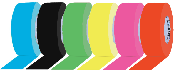 Get short-term promo pricing on rolls of Pro-Gaff 2" Wide Gaffers Tape in black and 5 gorgeous neon colors. Limited supply bit.ly/3f9B1oD