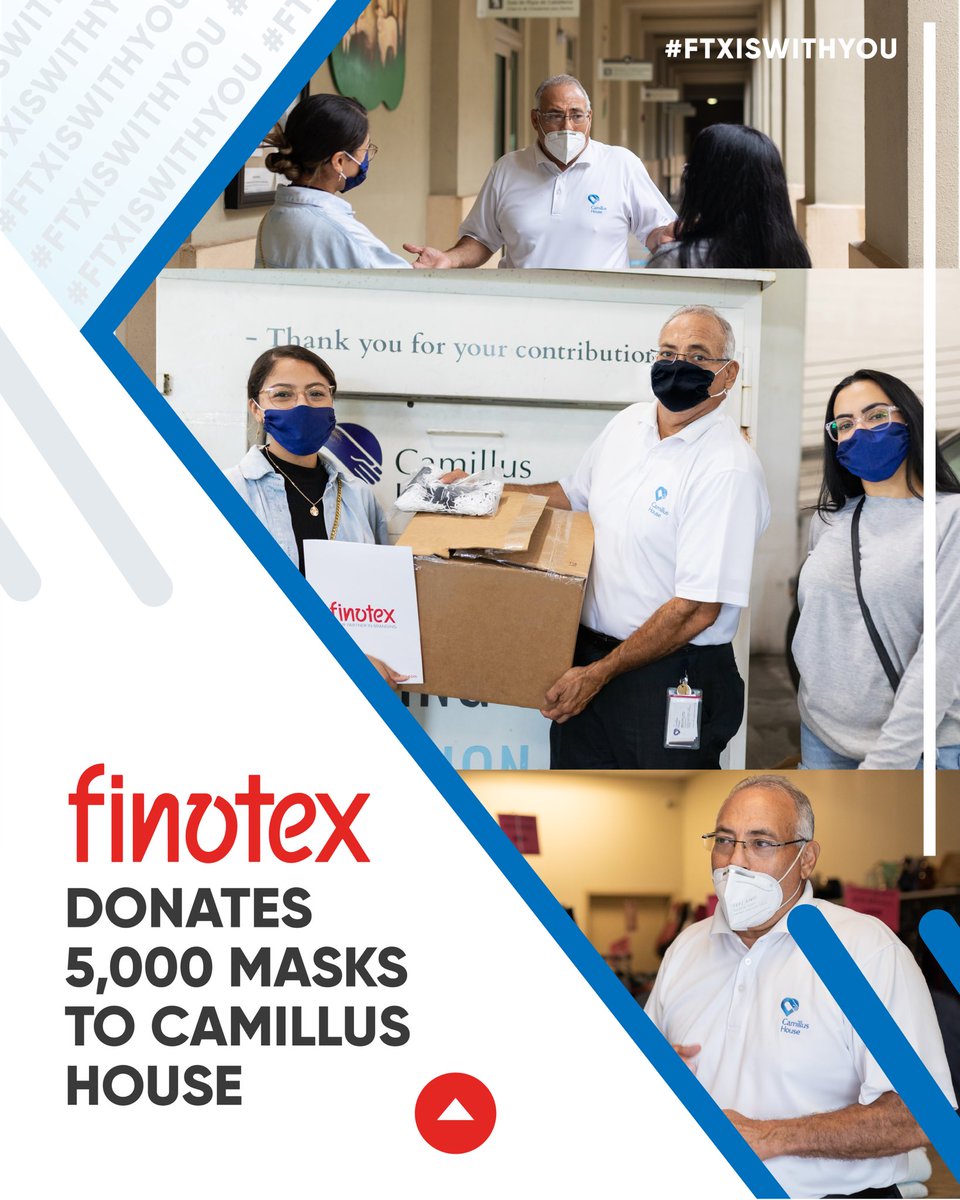 FinotexCorp's tweet photo. Finotex has donated 5,000 units of the FX Civilian Washable Mask to @CamillusHouse ! 👏🏼 Team members toured the facilities and were able to take in the amazing work they do for the homeless community. https://t.co/CAPo6Jhjo4