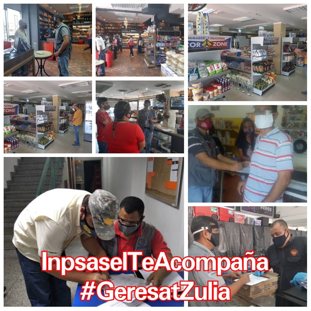 #InpsaselTeAcompaña #GeresatZulia #Salud #seguridad #laboral #Covid_19 #PrevencionyAccion trabajamos para el pueblo Trabajador desde el Zulia en la verificación de los #protocolos de #bioseguridad @NicolasMaduro @eduardopiate2 @geovannireuma @Inpsasel_vzla @GobiernoDLZulia